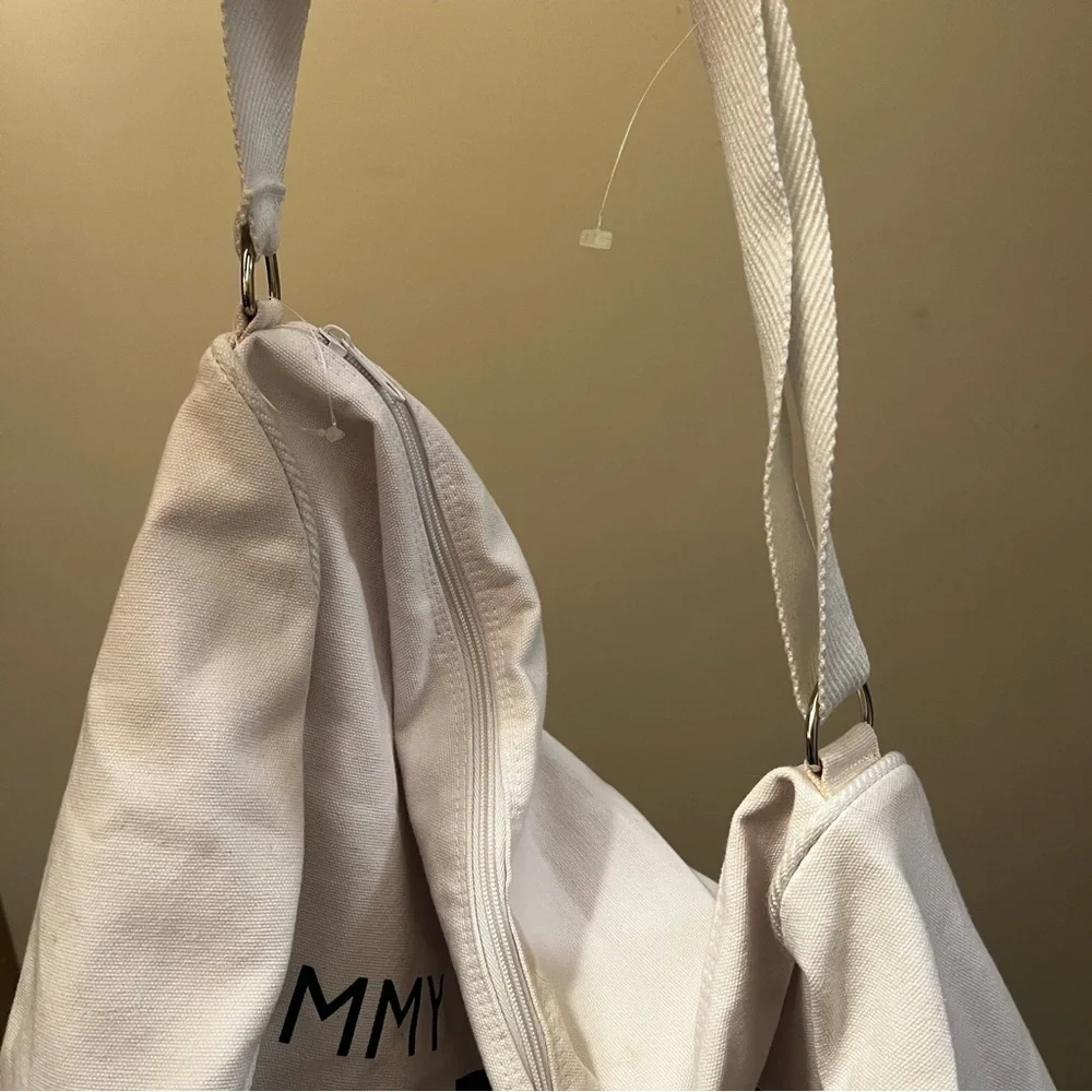 Vintage Tommy Hilfiger White Duffel Bag NWOT